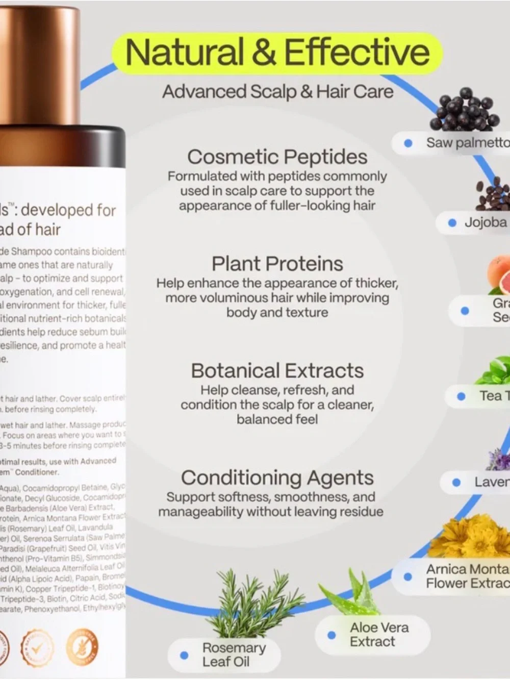 advanced trichology hairstem peptide